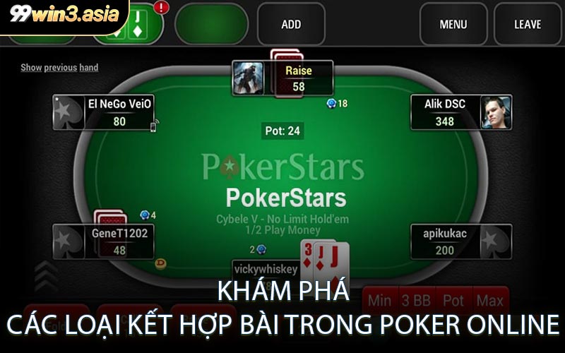 Khám Phá Các Loại Kết Hợp Bài Trong Poker Online
