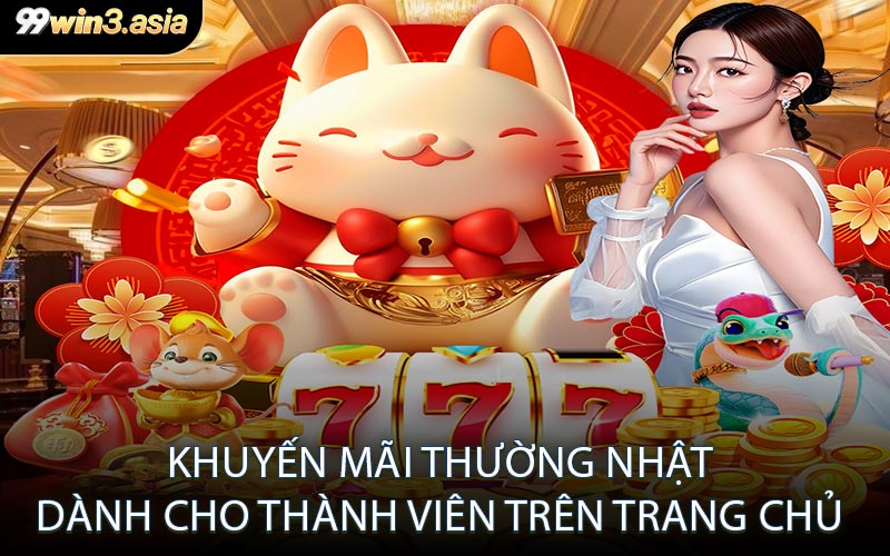 Khuyến mãi thường nhật dành cho thành viên trên trang chủ